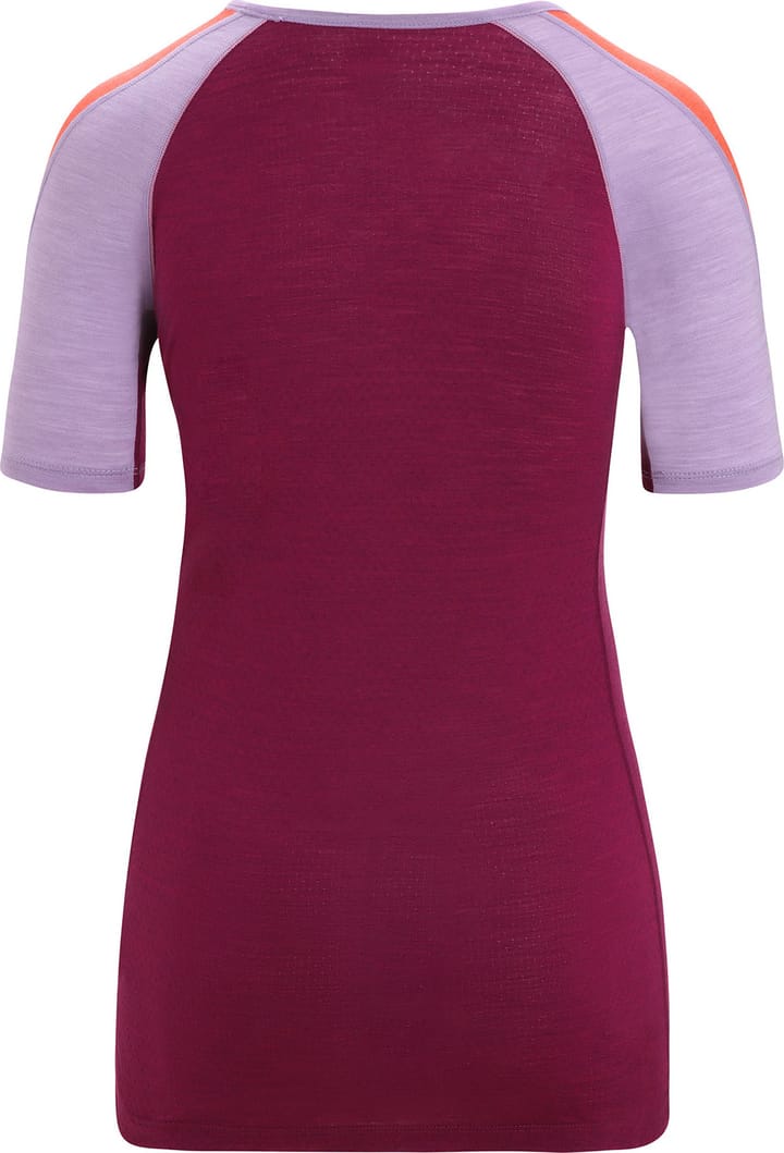 Icebreaker Women's 125 Zoneknit™ Short Sleeve Crewe Purple Gaze/Go Berry/Cb Icebreaker
