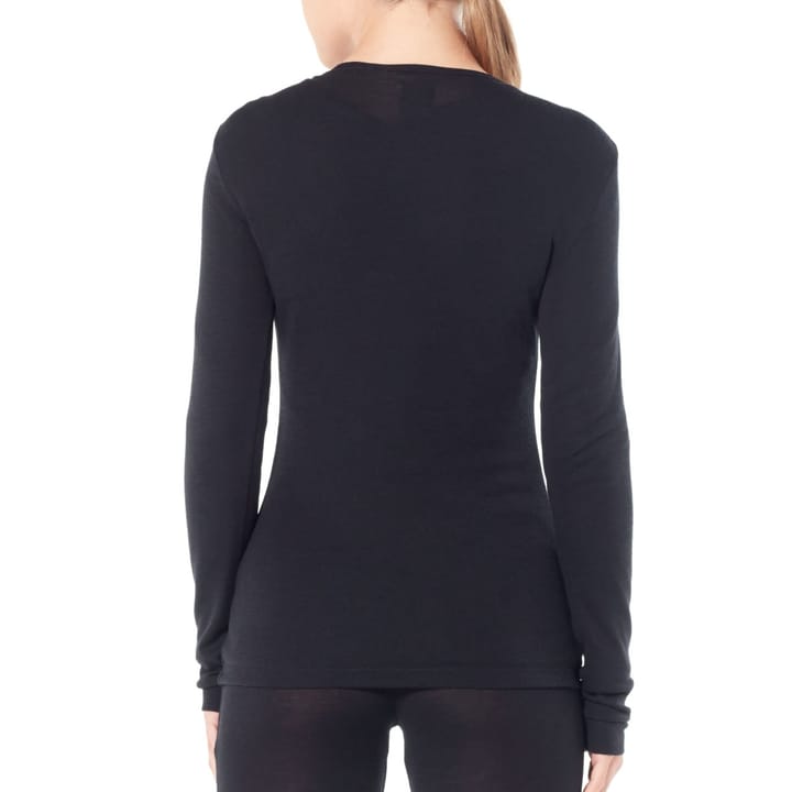 Icebreaker Women's 175 Everyday Longsleeve Crewe Black Icebreaker