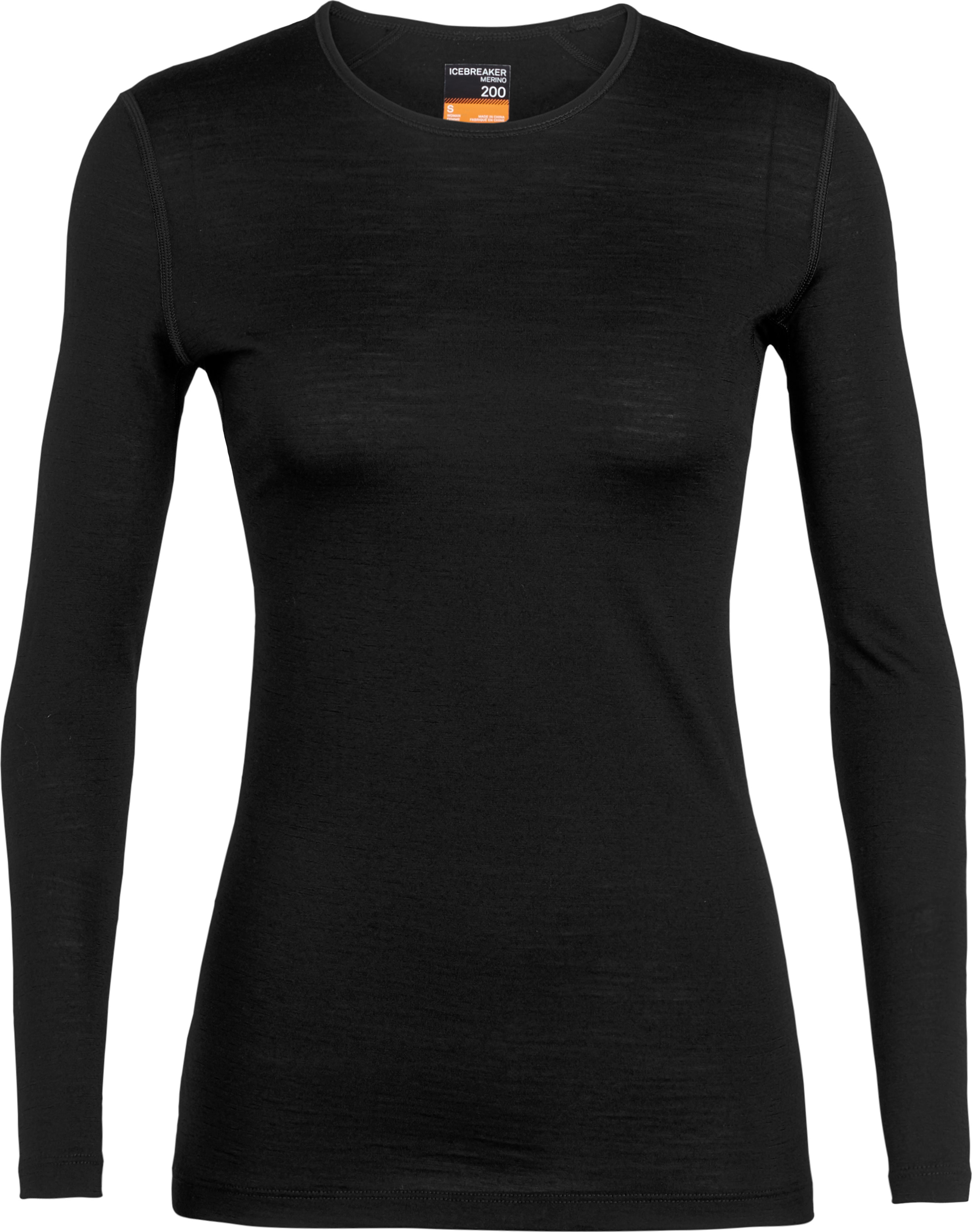 Women’s 200 Oasis Long Sleeve Crewe Black