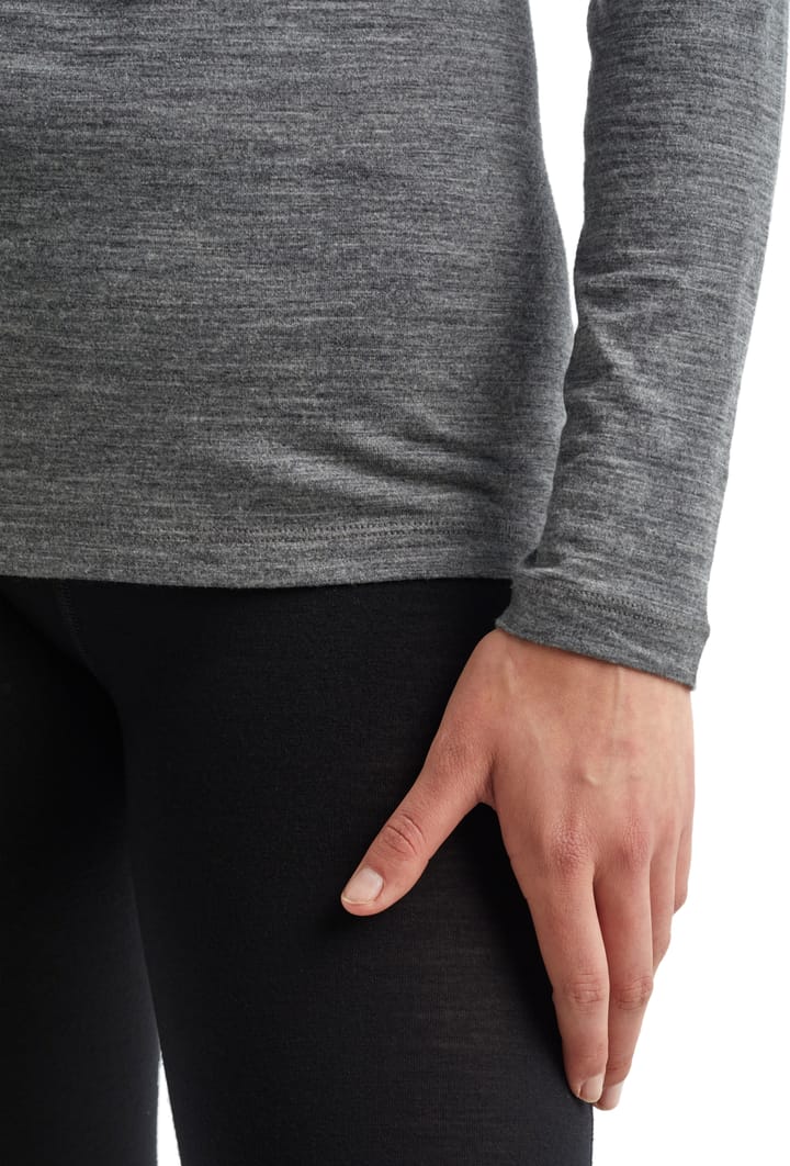 Icebreaker Women's 200 Oasis Long Sleeve Crewe Gritstone Heather Icebreaker