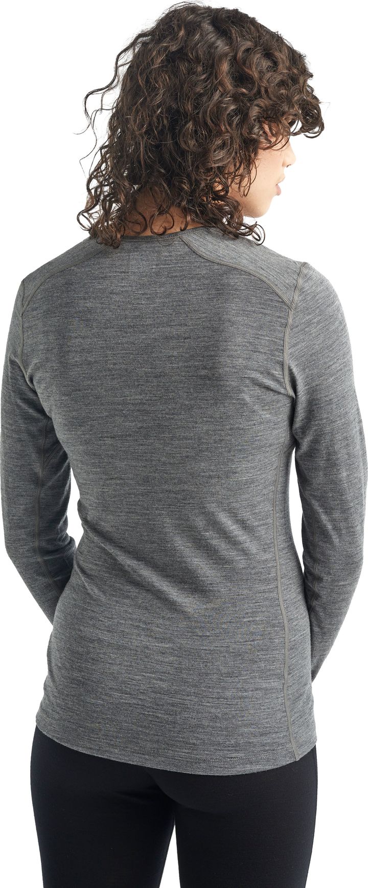Icebreaker Women's 200 Oasis Long Sleeve Crewe Gritstone Heather Icebreaker
