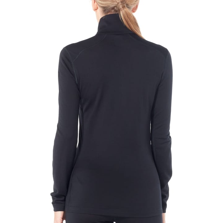 Icebreaker Women's 200 Oasis Longsleeve Half Zip Black Icebreaker