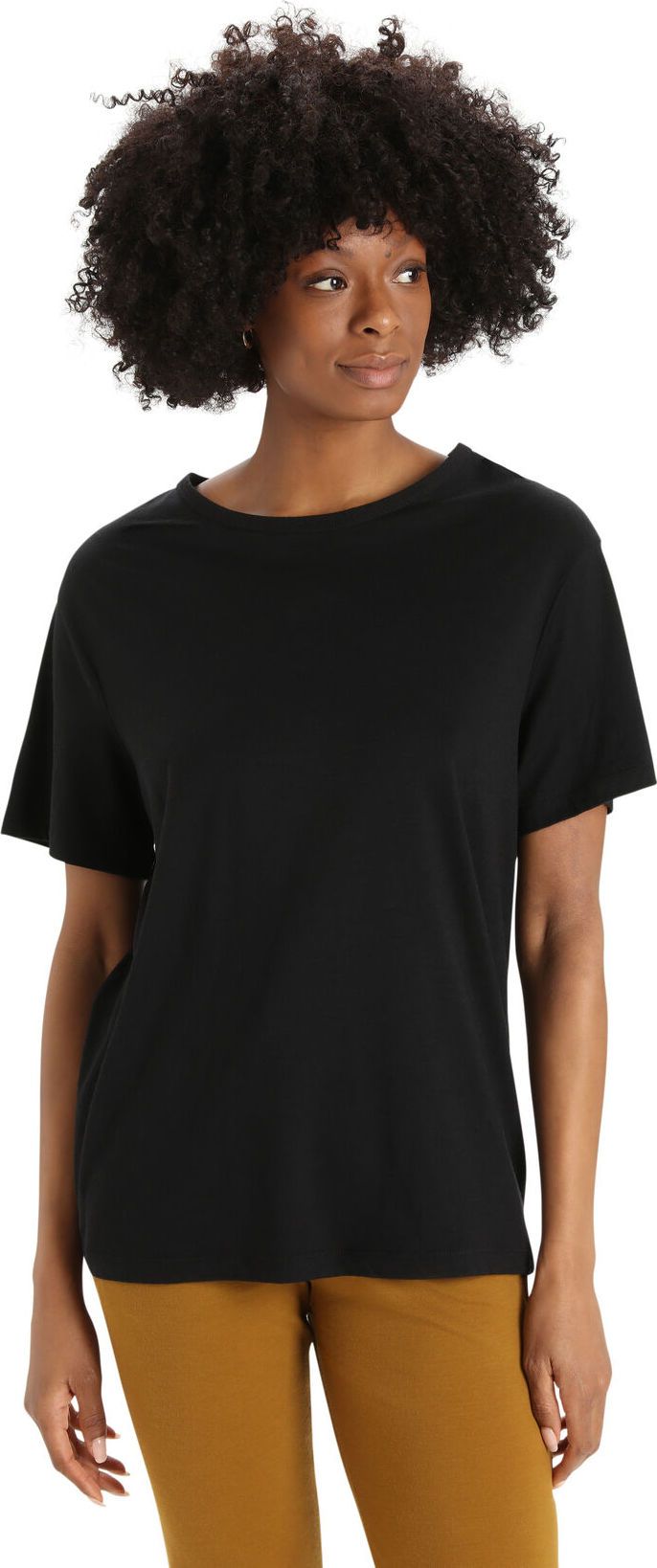 Icebreaker Women's Granary Short Sleeve Tee Black Icebreaker Icebreaker Women's Granary Short Sleeve Tee Black Icebreaker