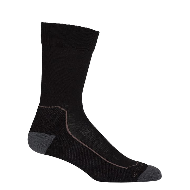 Women's Hike+ Light Crew Socks BLACK/MONSOON/MINK Icebreaker