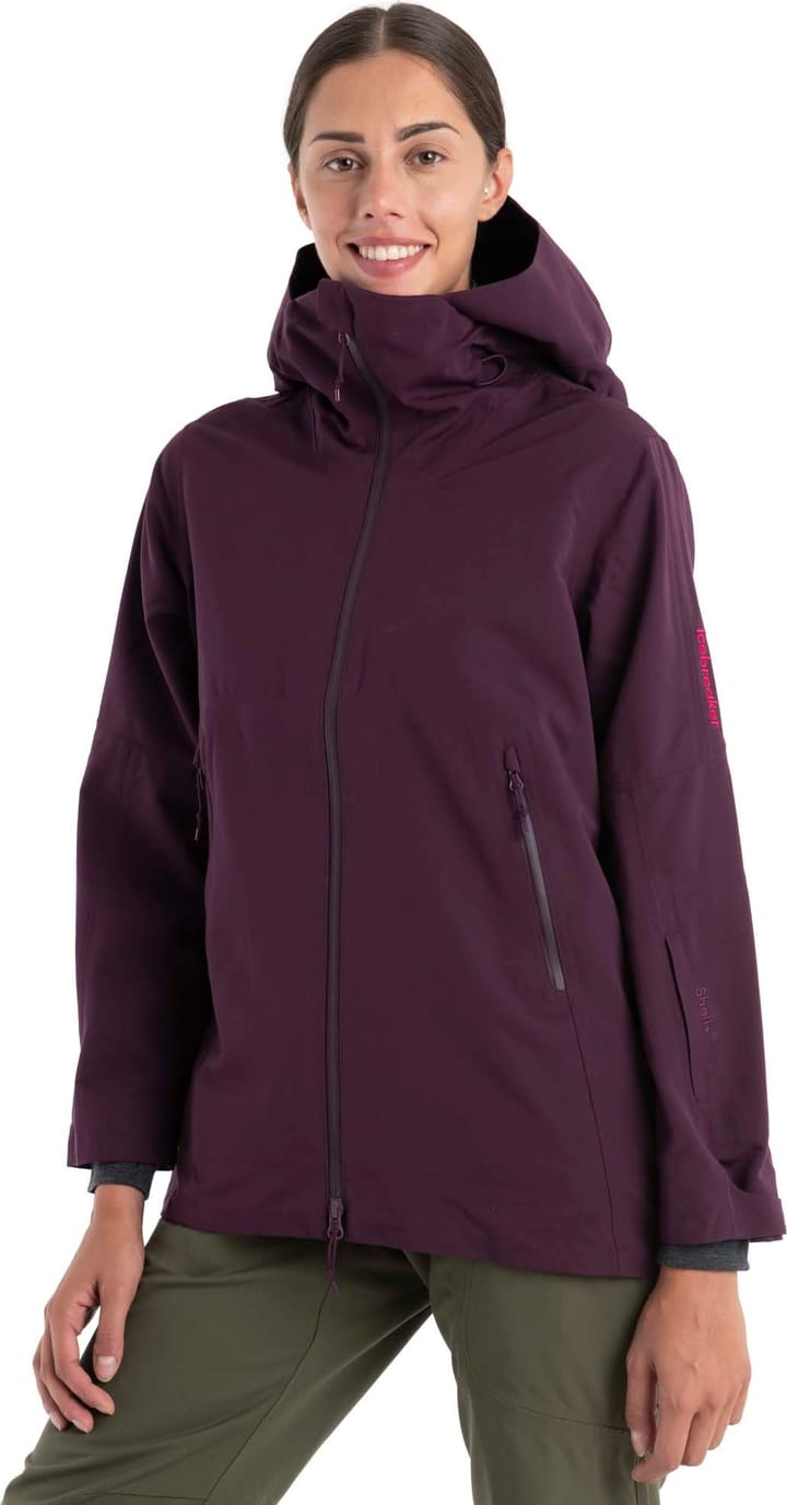 Icebreaker Women's Mer Shell+ Peak Hooded Jacket Nightshade Icebreaker