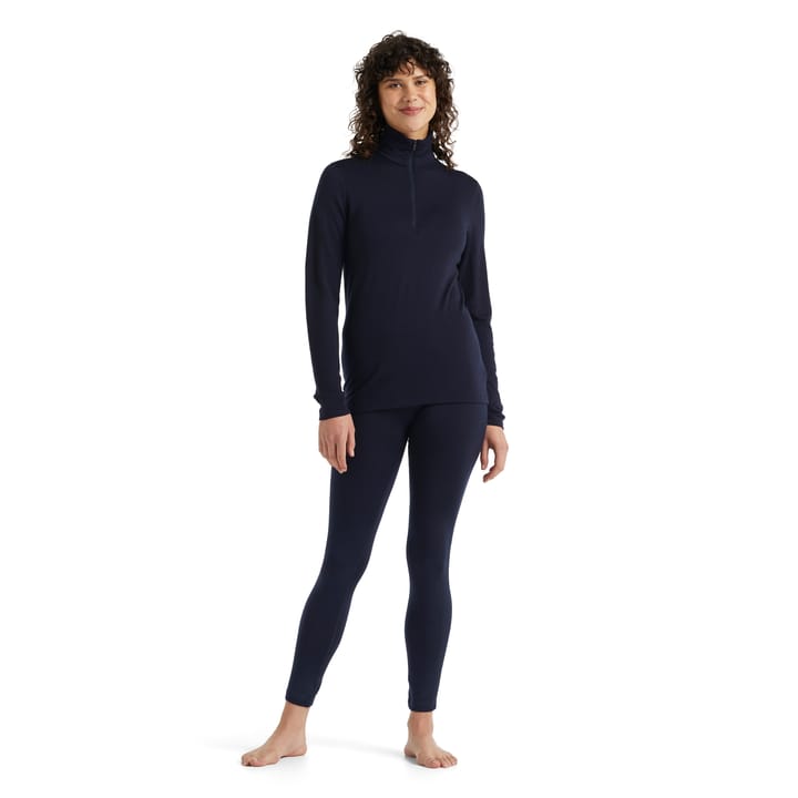 Women's Merino 260 Tech Long Sleeve Half Zip Thermal Top Black Icebreaker