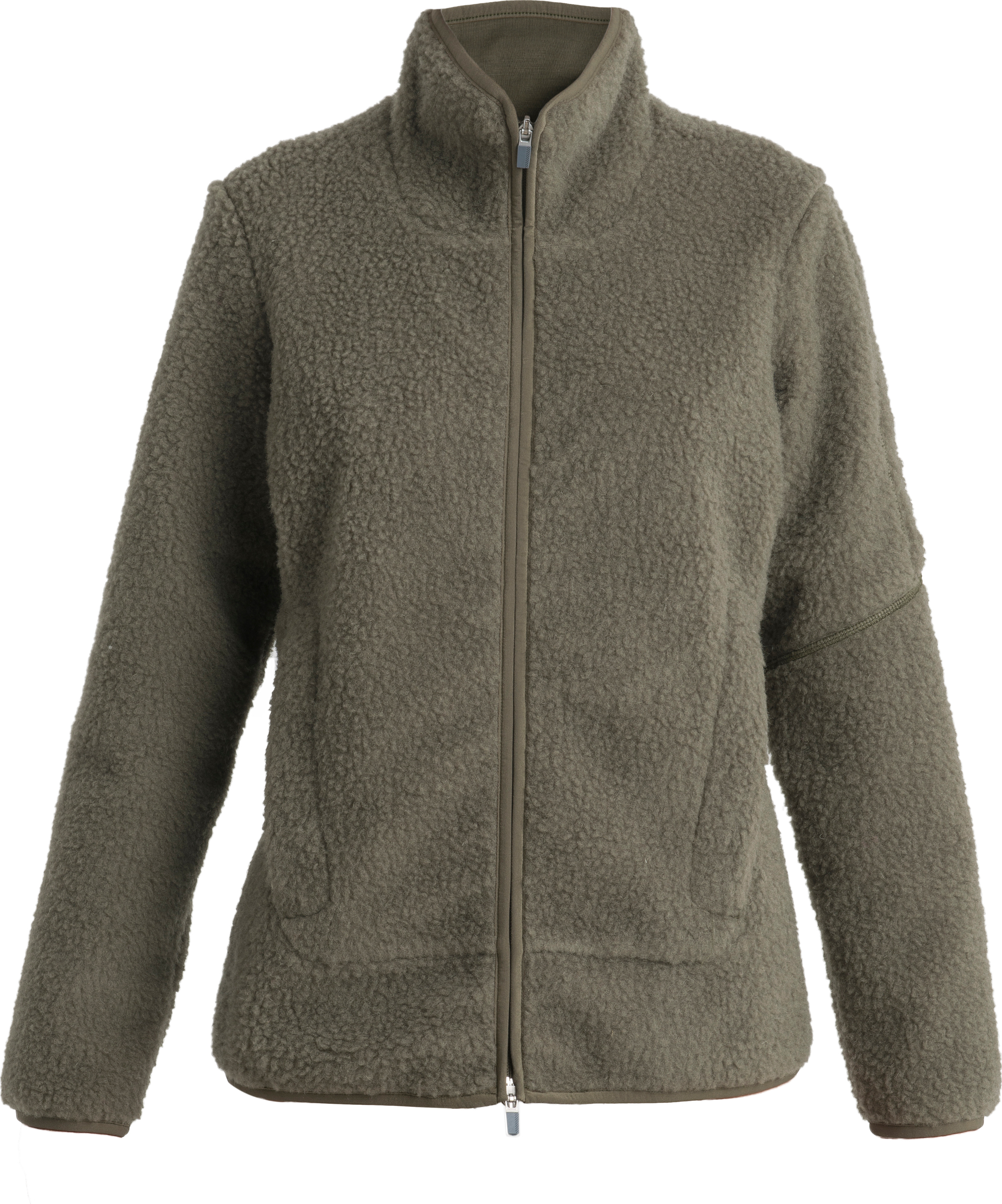 Icebreaker Women's Realfleece Sherpa Long Sleeve Zip Loden Pullover XS