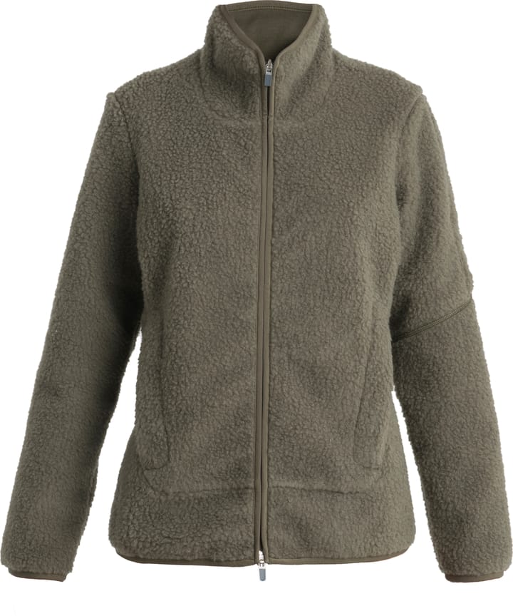 Icebreaker Women's Realfleece Sherpa Long Sleeve Zip Loden Icebreaker