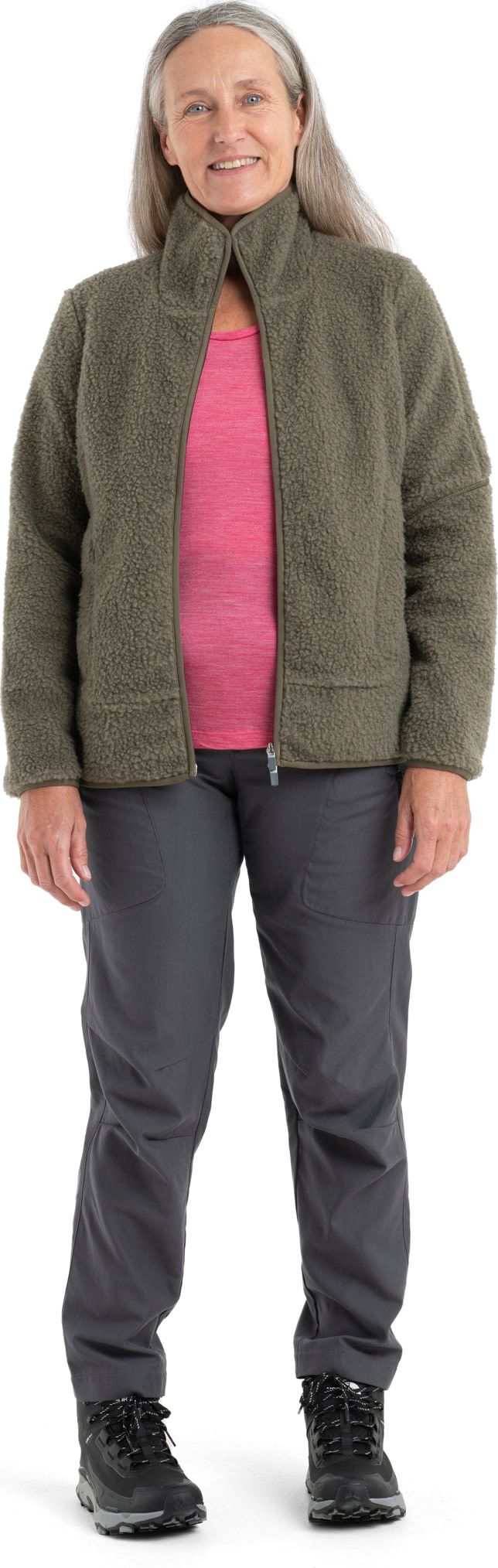 Icebreaker Women's Realfleece Sherpa Long Sleeve Zip Loden Icebreaker Icebreaker Women's Realfleece Sherpa Long Sleeve Zip Loden Icebreaker