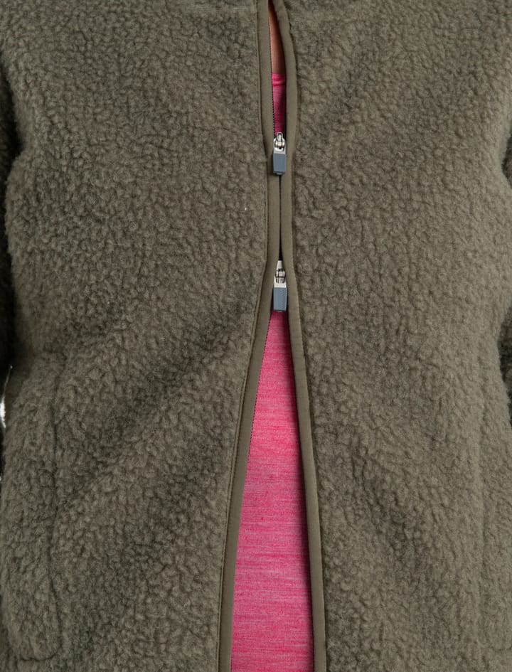 Icebreaker Women's Realfleece Sherpa Long Sleeve Zip Loden Icebreaker