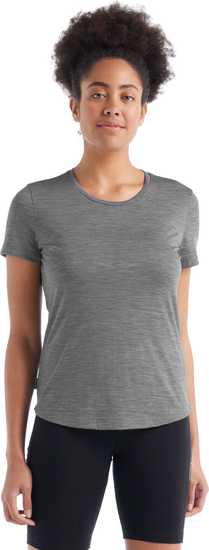 Icebreaker Women's Sphere II Short Sleeve Tee METRO HTHR Icebreaker