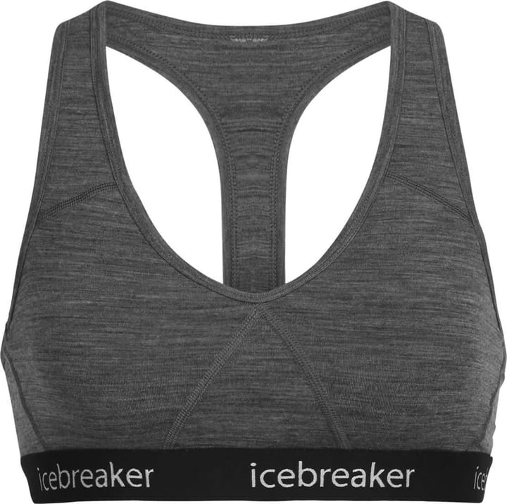 Icebreaker Women's Sprite Racerback Bra Gritstone Hthr Icebreaker