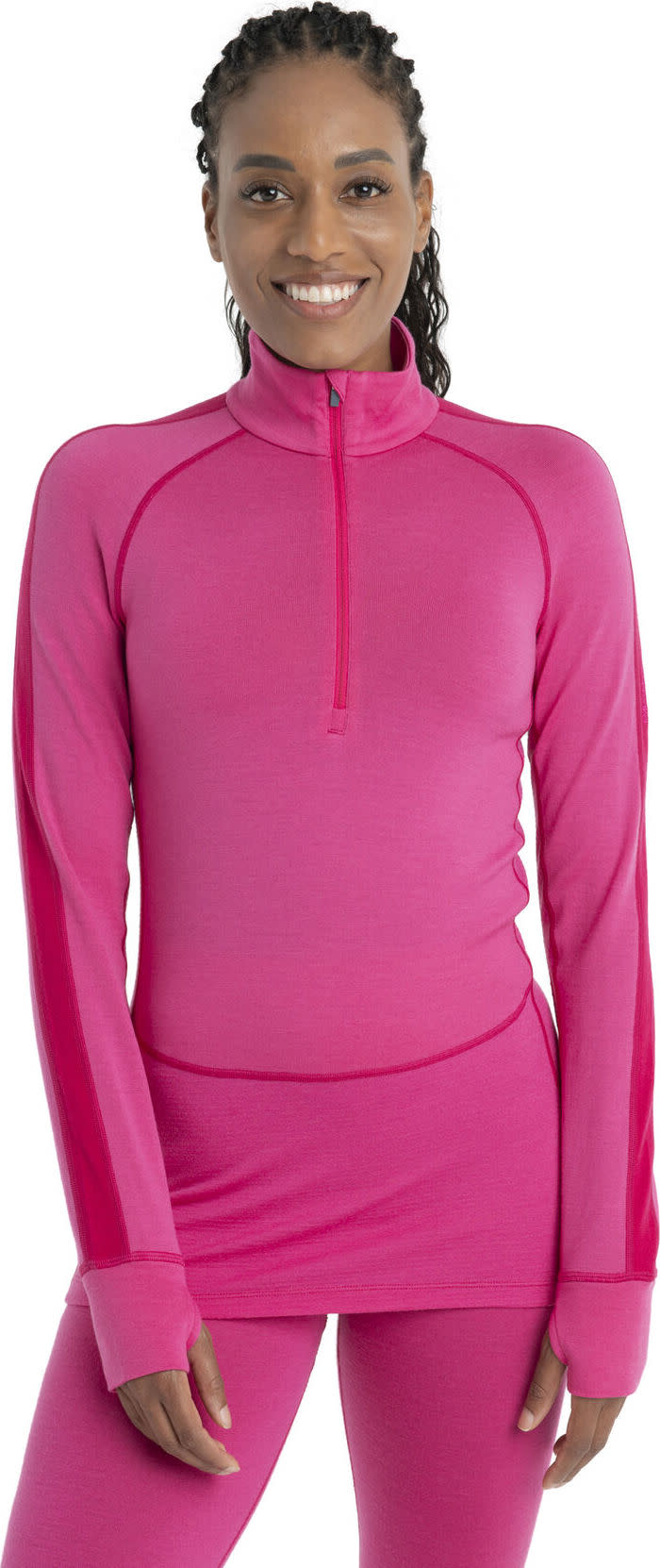 Women’s Zoneknit 260 Long Sleeve Half Zip Tempo/Electron Pink/Cb