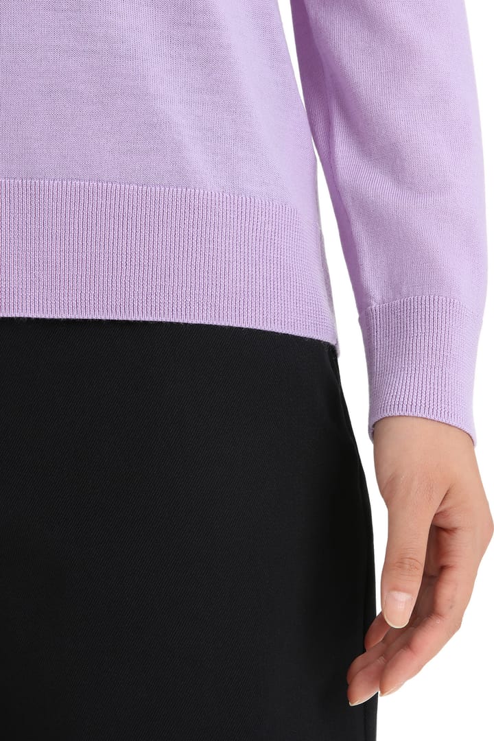 Women's Wilcox Long Sleeve V Sweater PURPLE GAZE Icebreaker