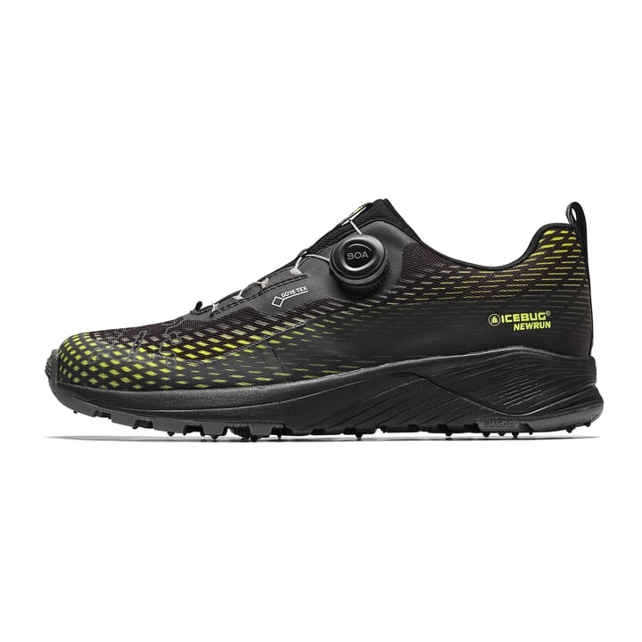 Icebug Men's Newrun Bugrip Gore-Tex Black/Poison Icebug