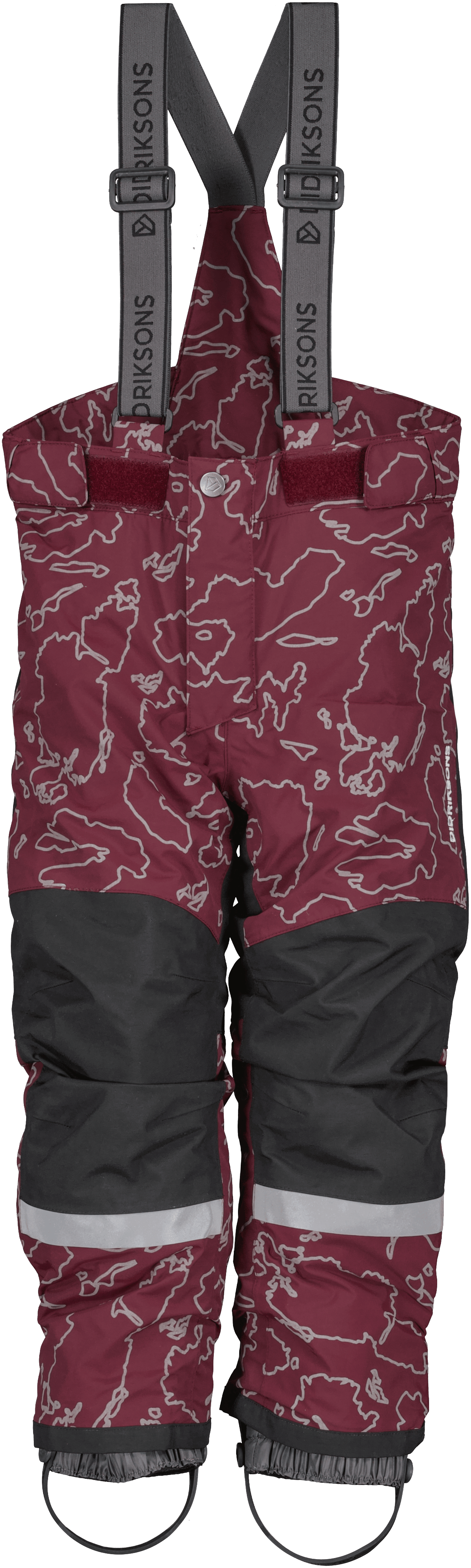 Didriksons Kids' Idre Special Edition Pants Grundsund Reflective Wine