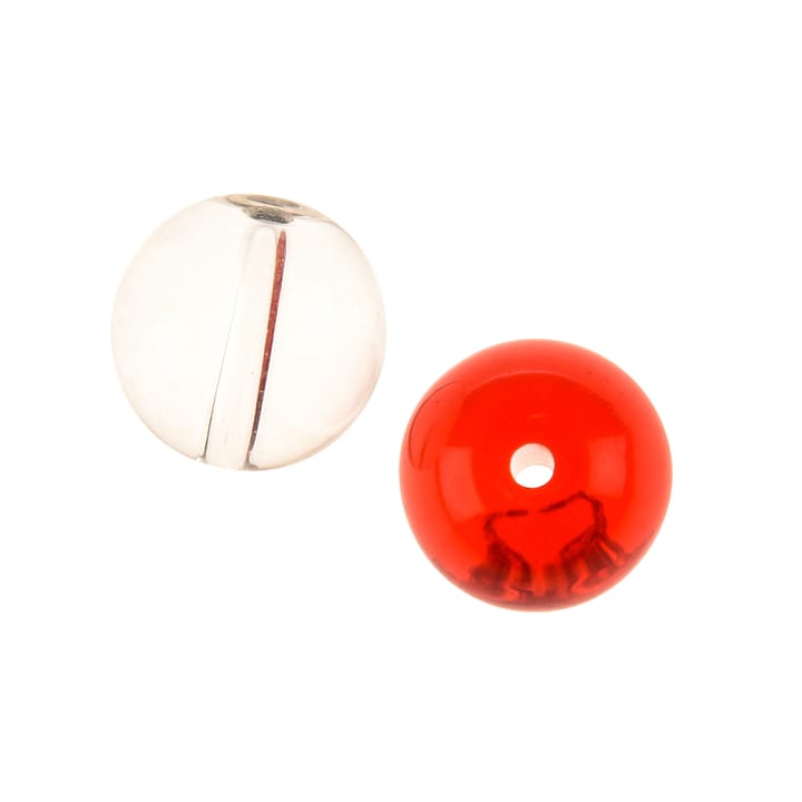 iFish Glaspärlor 8mm, Röd/Klar Mix iFish iFish Glaspärlor 8mm, Röd/Klar Mix iFish