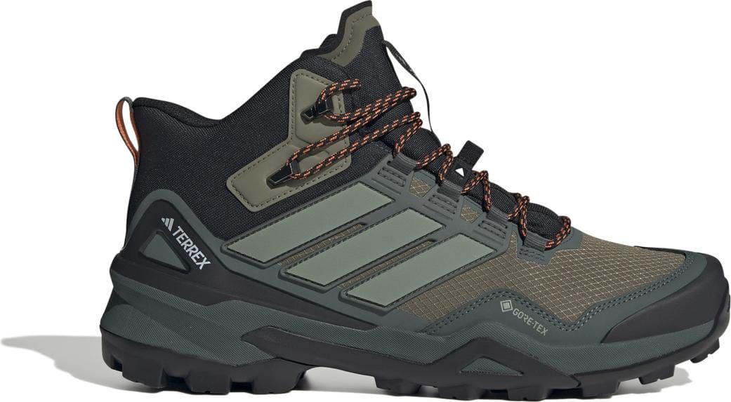 Adidas Men's Terrex Skychaser Mid GORE-TEX Hiking Shoes Olive Strata/Silver Green/Core