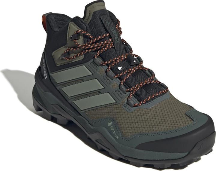 Adidas Men's Terrex Skychaser Mid GORE-TEX Hiking Shoes Olive Strata/Silver Green/Core Black Adidas