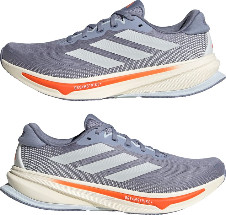 Adidas Men's Supernova Rise 2  Silver/Zero Metallic/Impact Orange Adidas
