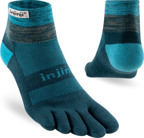 Injinji Men's Trail Midweight Mini Crew Midnight