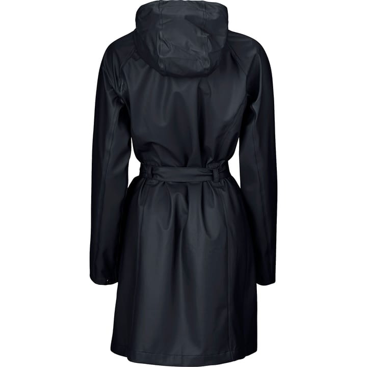 Women's Belted Raincoat Black Ilse Jacobsen
