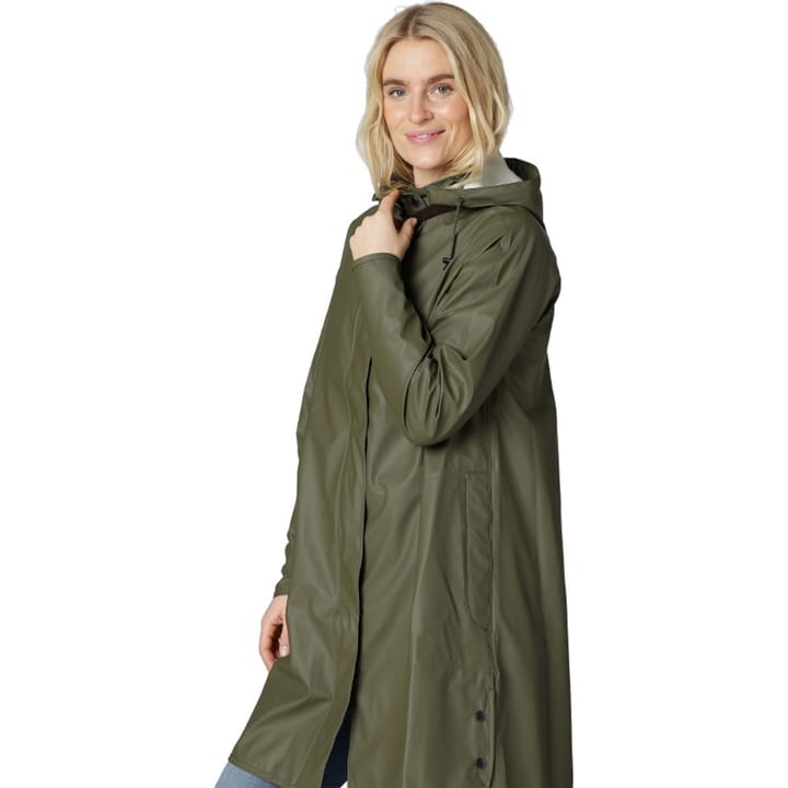 Ilse Jacobsen Women's Raincoat Detachable Hood Army Ilse Jacobsen