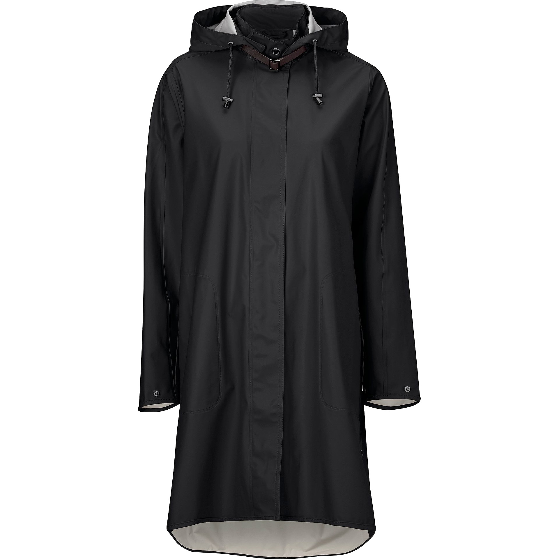 Ilse Jacobsen Women’s Raincoat Detachable Hood Black