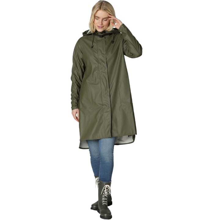 Women's Raincoat Detachable Hood Army Ilse Jacobsen