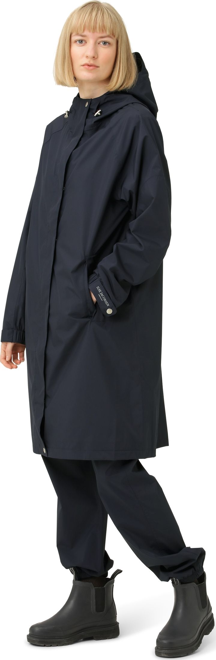 Ilse Jacobsen Women's Raincoat 218SP Dark Indigo Ilse Jacobsen