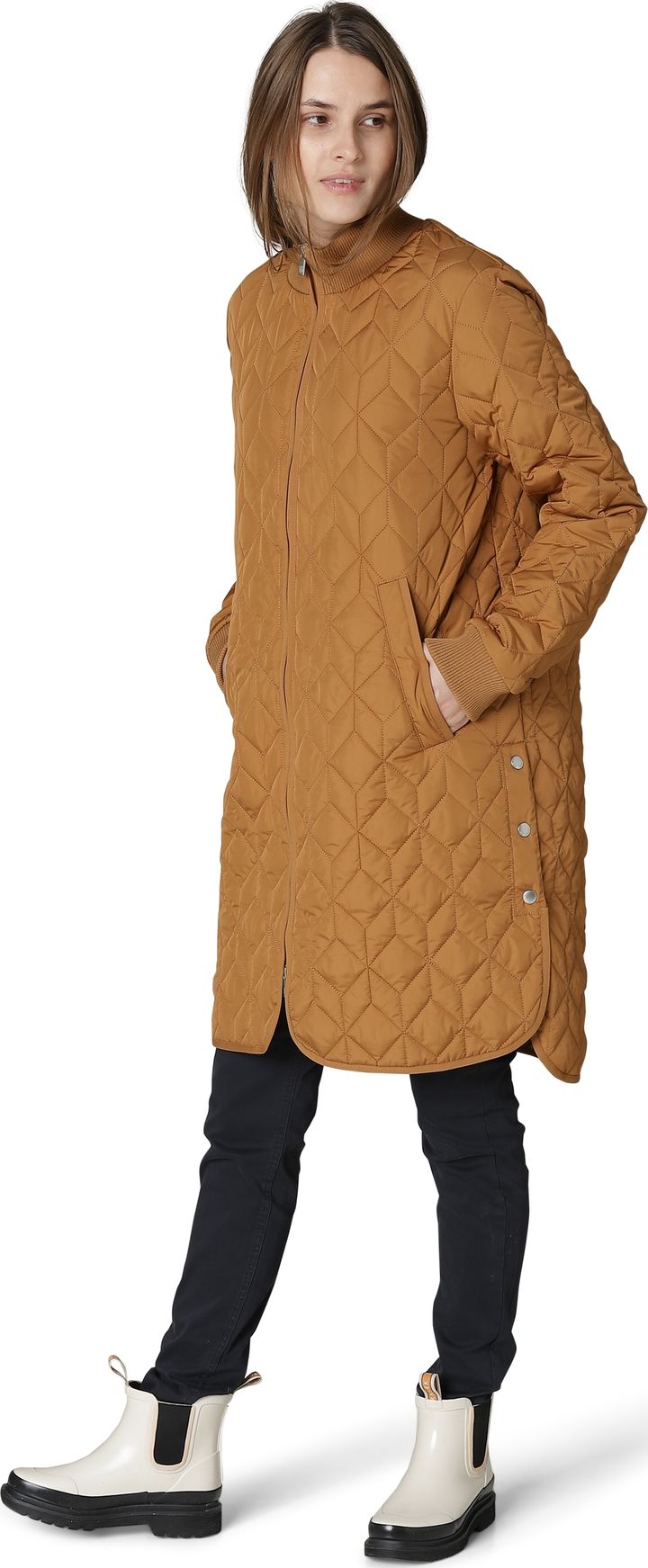 Women's Padded Quilt Coat Cashew Ilse Jacobsen