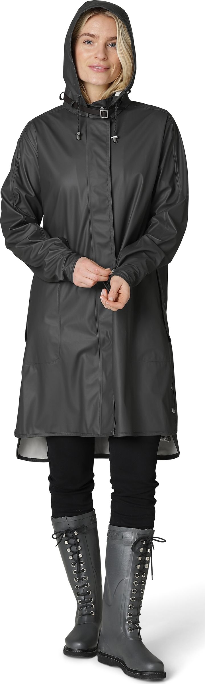 Women's Raincoat Detachable Hood Dark Shadow Buy Women's Raincoat