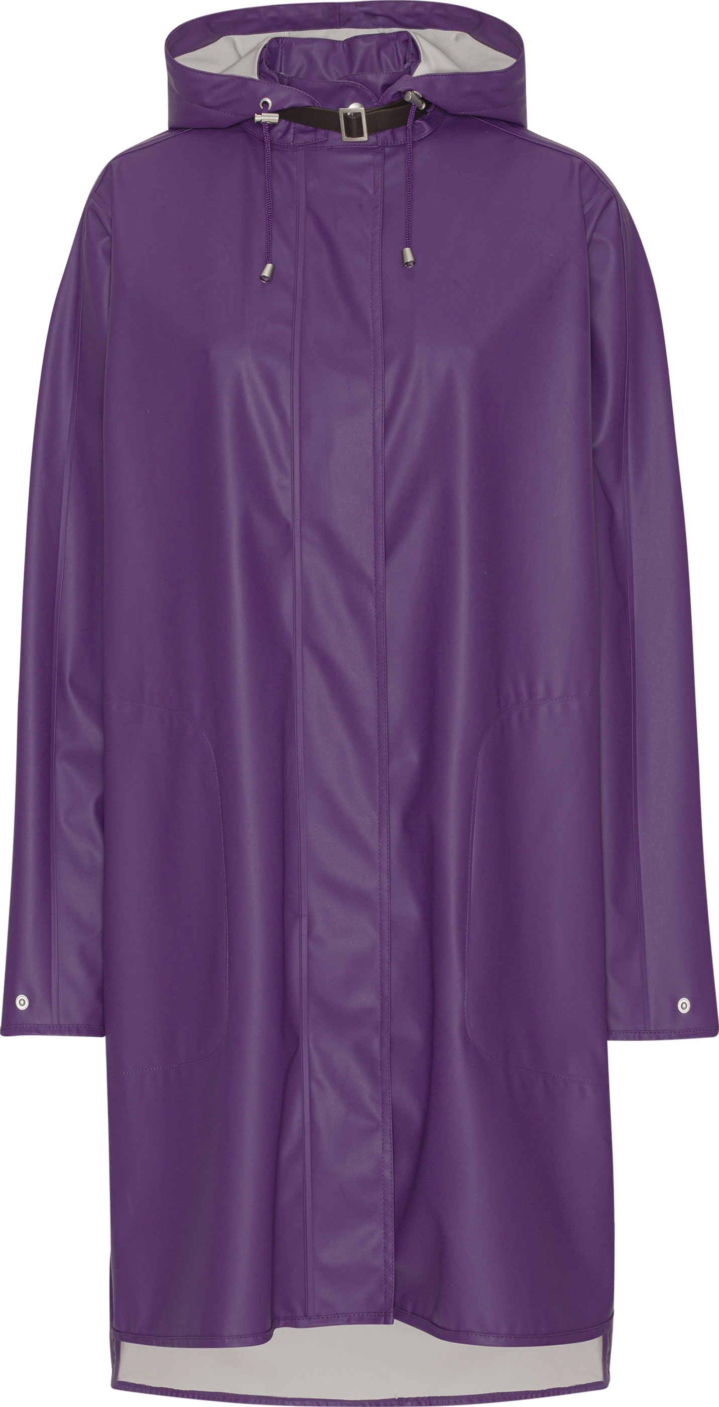Women’s Raincoat Detachable Hood Purple Rain