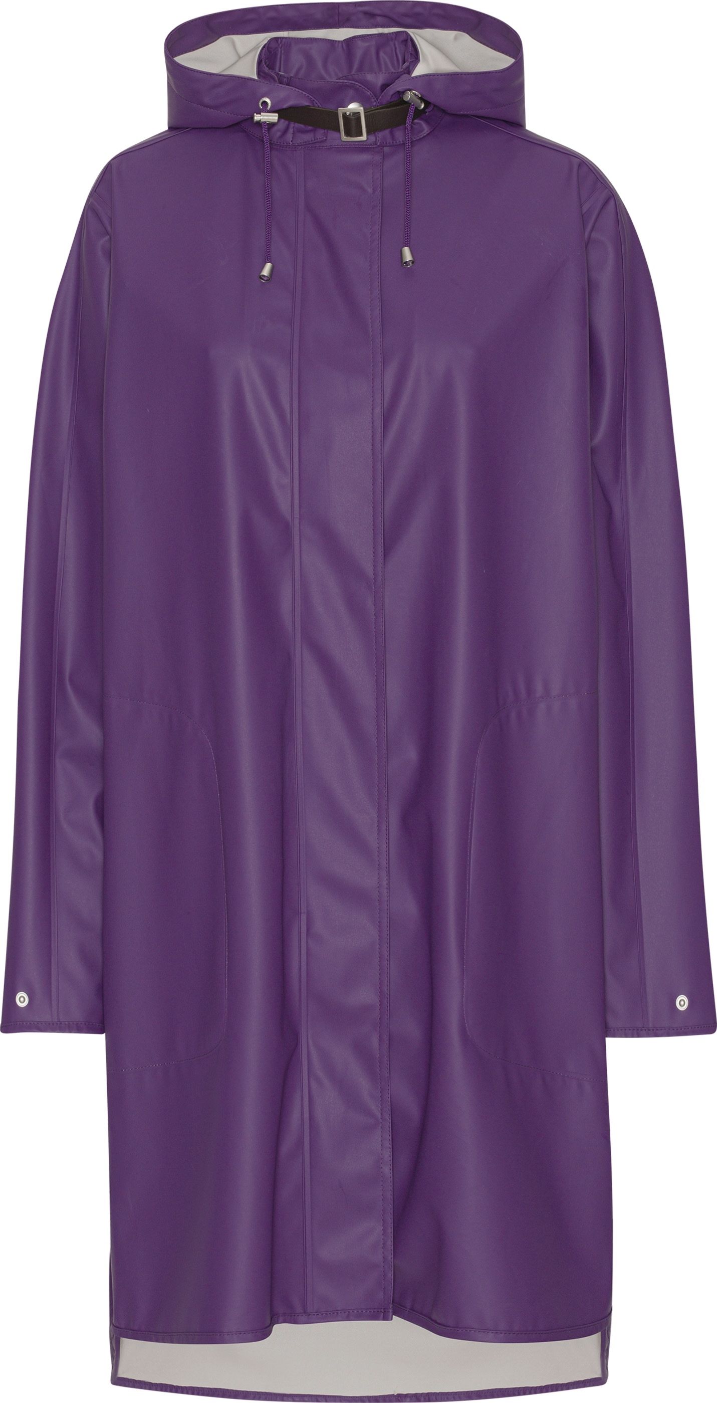 Ilse Jacobsen Women's Raincoat Detachable Hood Purple Rain