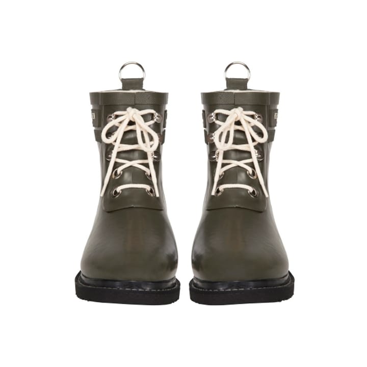 Ilse Jacobsen Women's Short Laced Rubberboot Army Ilse Jacobsen Ilse Jacobsen Women's Short Laced Rubberboot Army Ilse Jacobsen