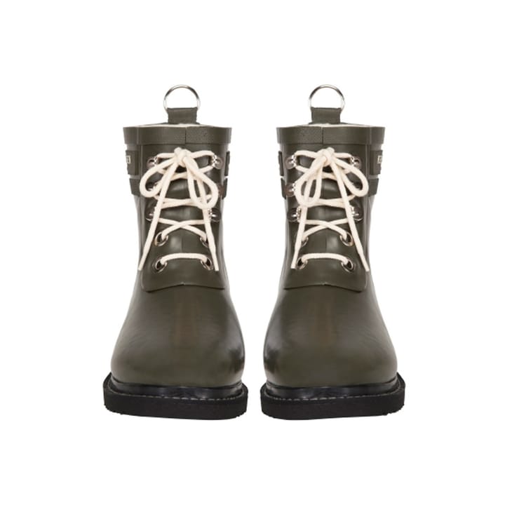 Women's Short Laced Rubberboot Army Ilse Jacobsen