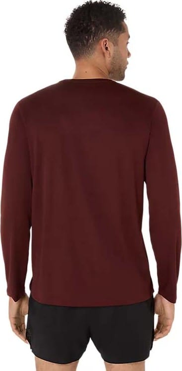 Asics Men's Asics Core Ls Top Dark Red Planet Asics Asics Men's Asics Core Ls Top Dark Red Planet Asics