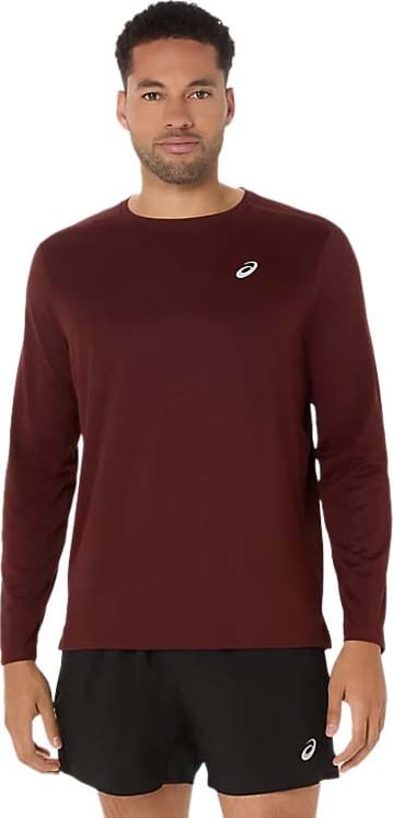 Asics Men's Asics Core Ls Top Dark Red Planet