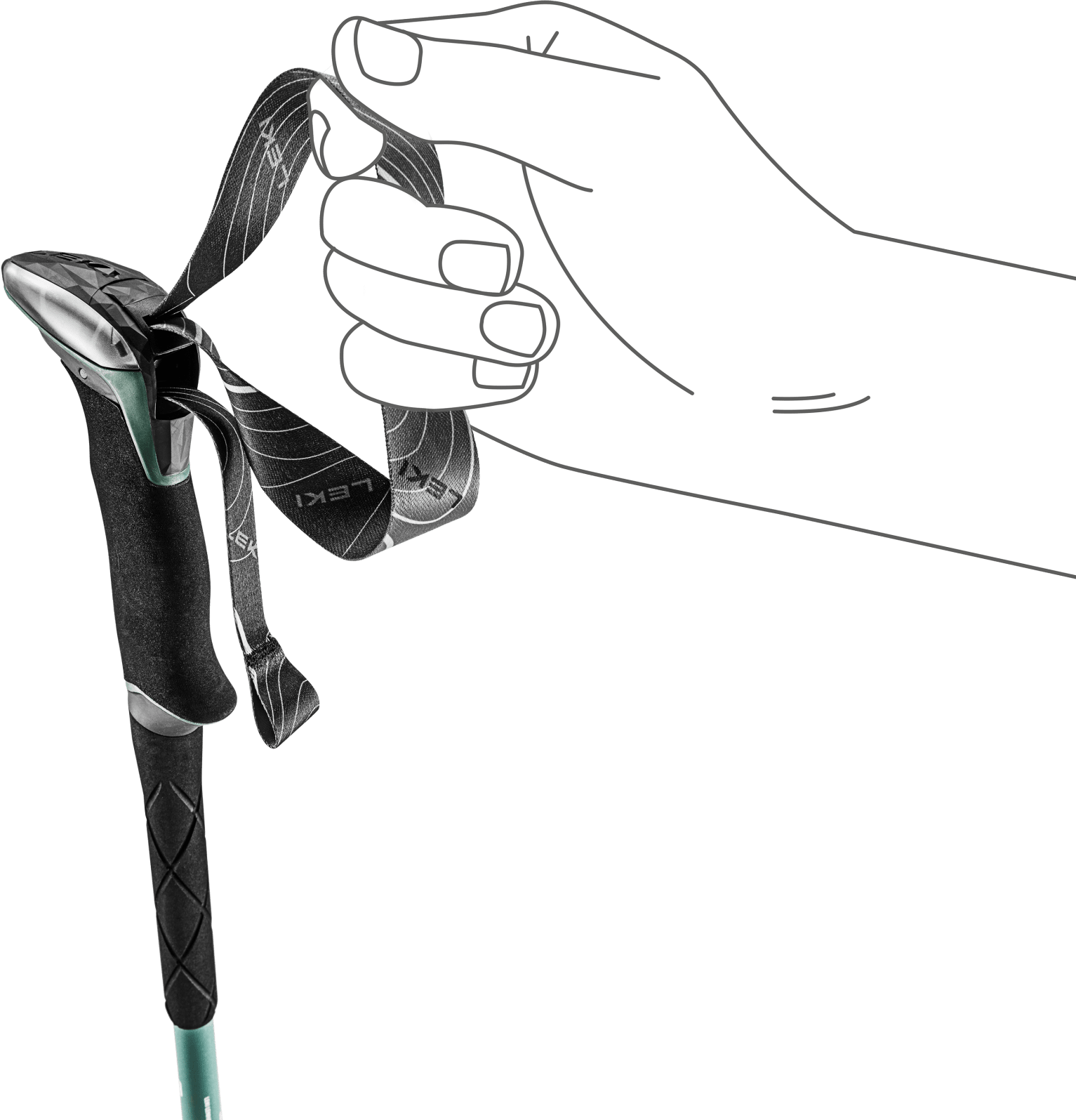 Leki Makalu Lite Malachite Green-dark Malachite Green-white