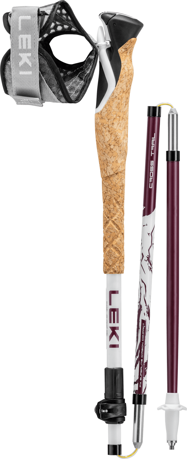 Leki Cross Trail Fx Superlite White-ferra-black