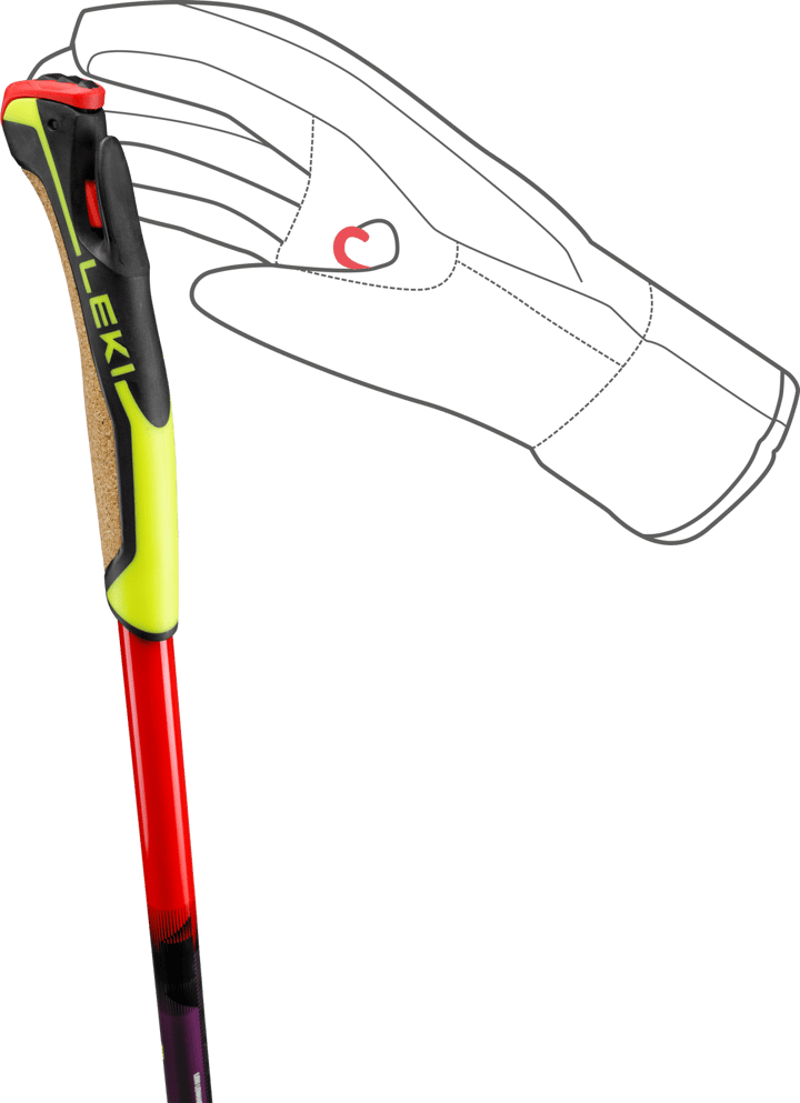 Leki HRC Max Tr  Bright Red-violet-neonyellow Leki