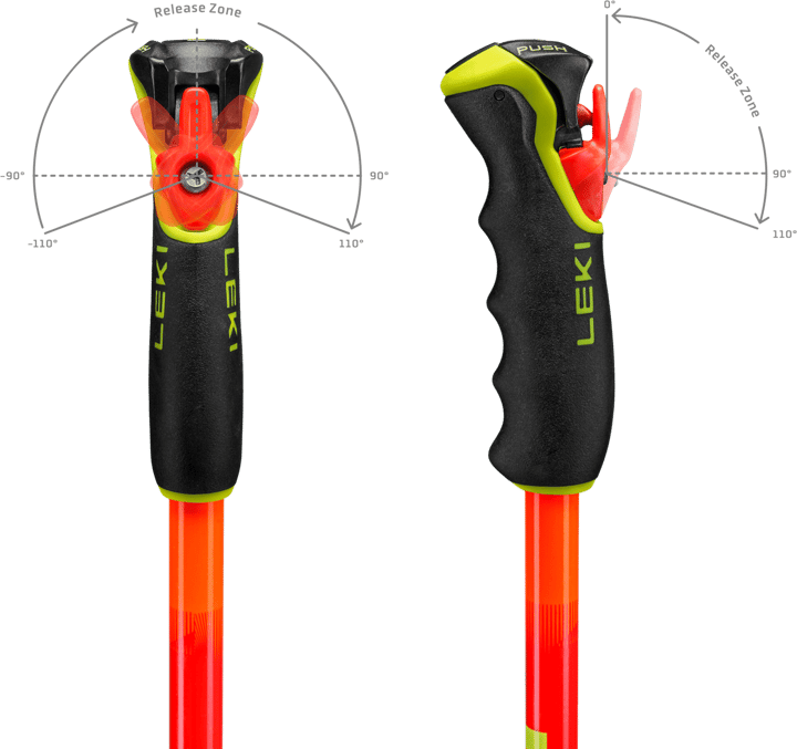 Leki Wyldbird Vario Tr Neonorange-bright Red-neonyellow Leki