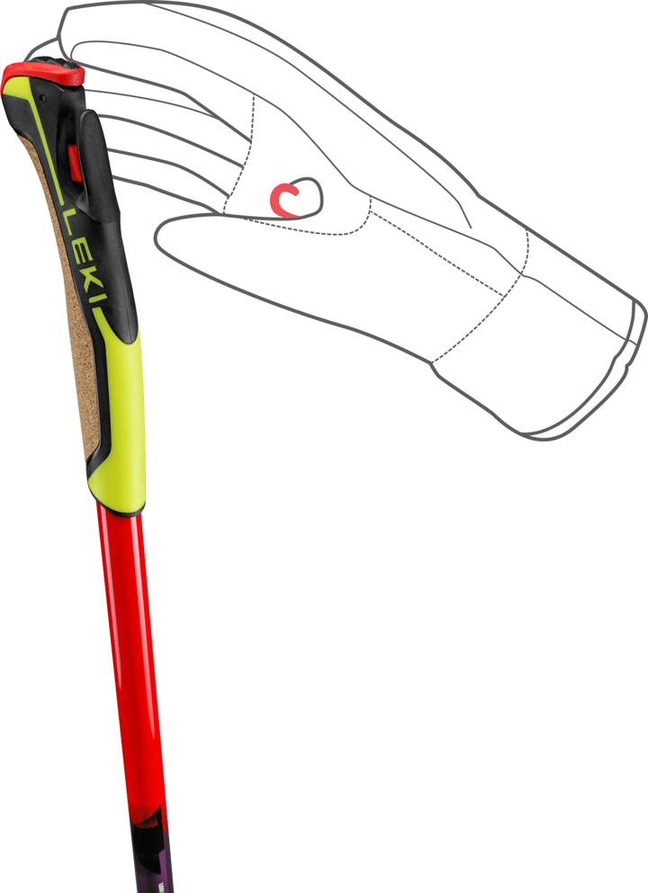 Leki Hrc Marathon Tr Bright Red-violet-neonyellow Leki