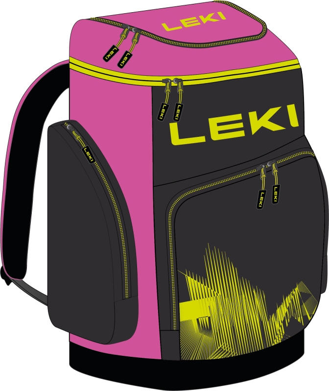 Leki Skiboot Bag Wcr 85L Neonpink-black-neonyellow Leki