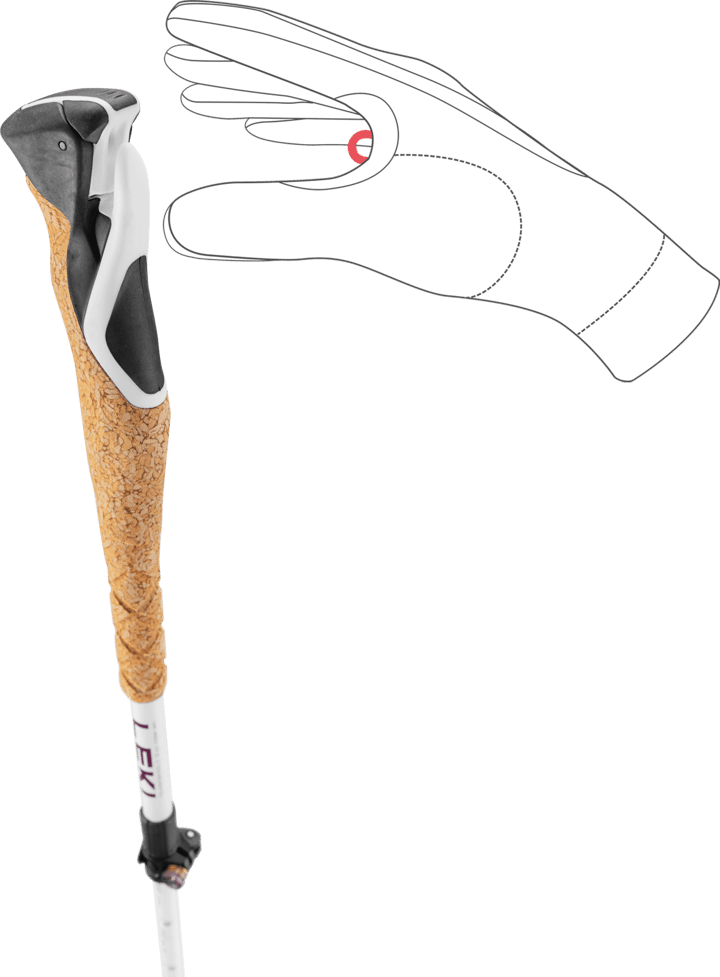 Leki Cross Trail Fx Superlite White-ferra-black Leki