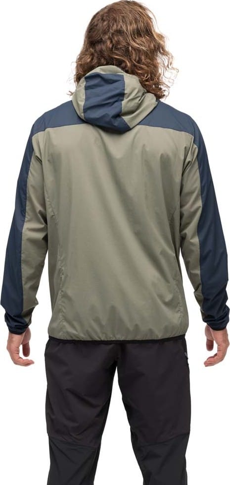 Bergans Men's Vaagaa Windbreaker Jacket  Green Mud/Navy Blue Bergans
