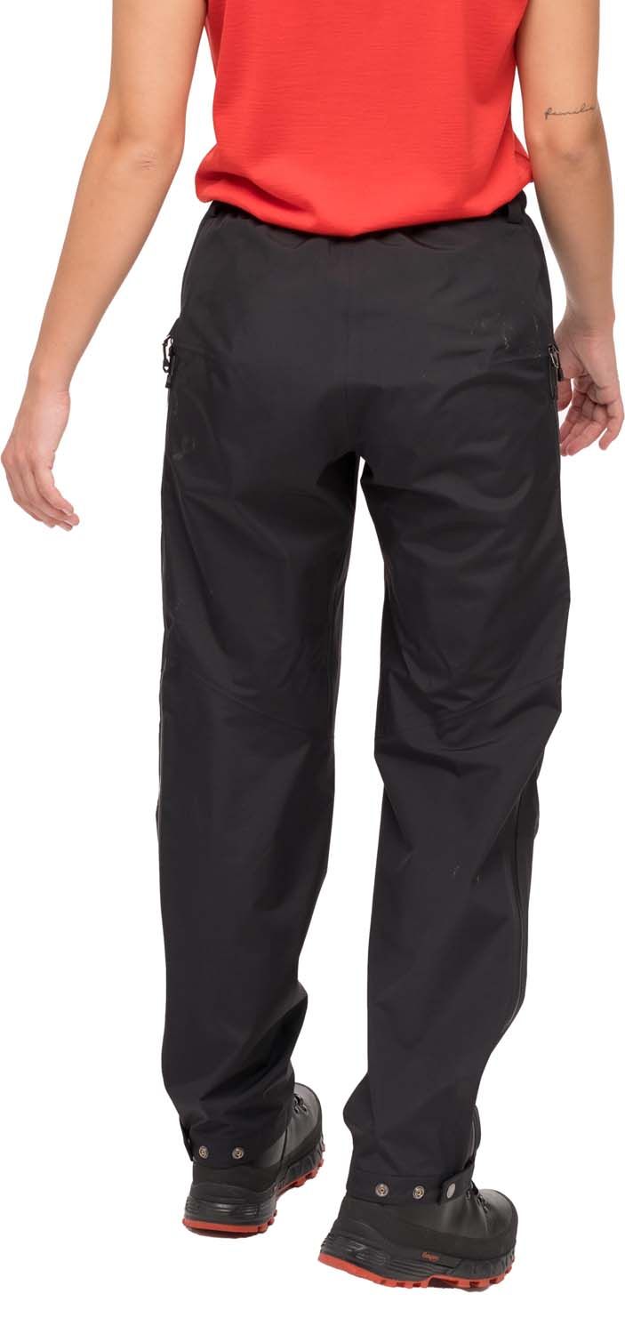 Bergans Women's Rabot Light 3L Long-Zip Shell Pants Black Bergans