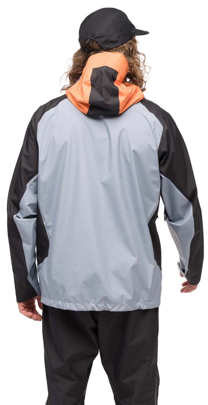 Bergans Men's Vaagaa Light 3L Shell Jacket Husky Blue/Black/Faded Orange Bergans