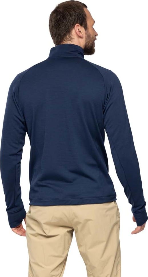 Bergans Men's Rabot Merino Tech Midlayer Jacket Navy Blue Bergans