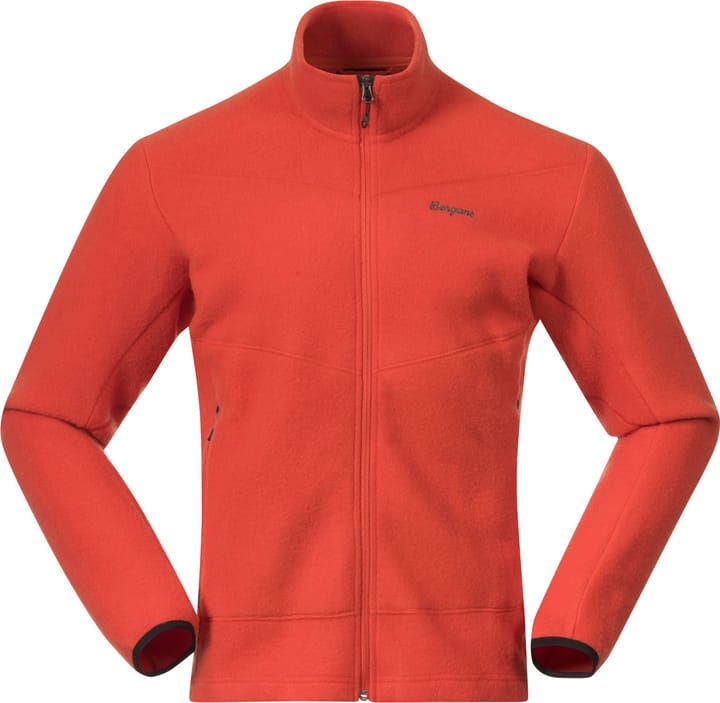 Bergans Men's Rabot Merino Fleece Midlayer Jacket Lava Bergans